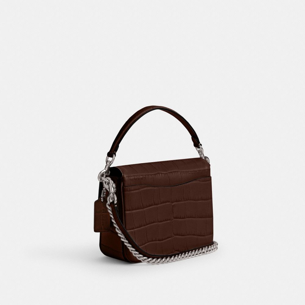 COACH®,Cassie Crossbody Bag 19,Leather,Crossbody,Chain Detail,Logo,Compact,Day Party,,Angle View