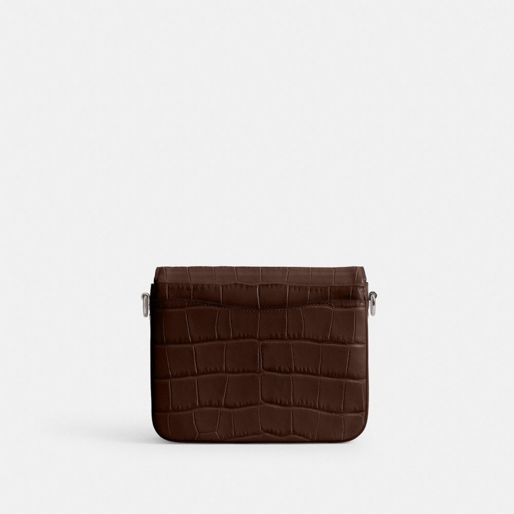 COACH®,Cassie Crossbody Bag 19,Leather,Crossbody,Chain Detail,Logo,Compact,Day Party,,Back View