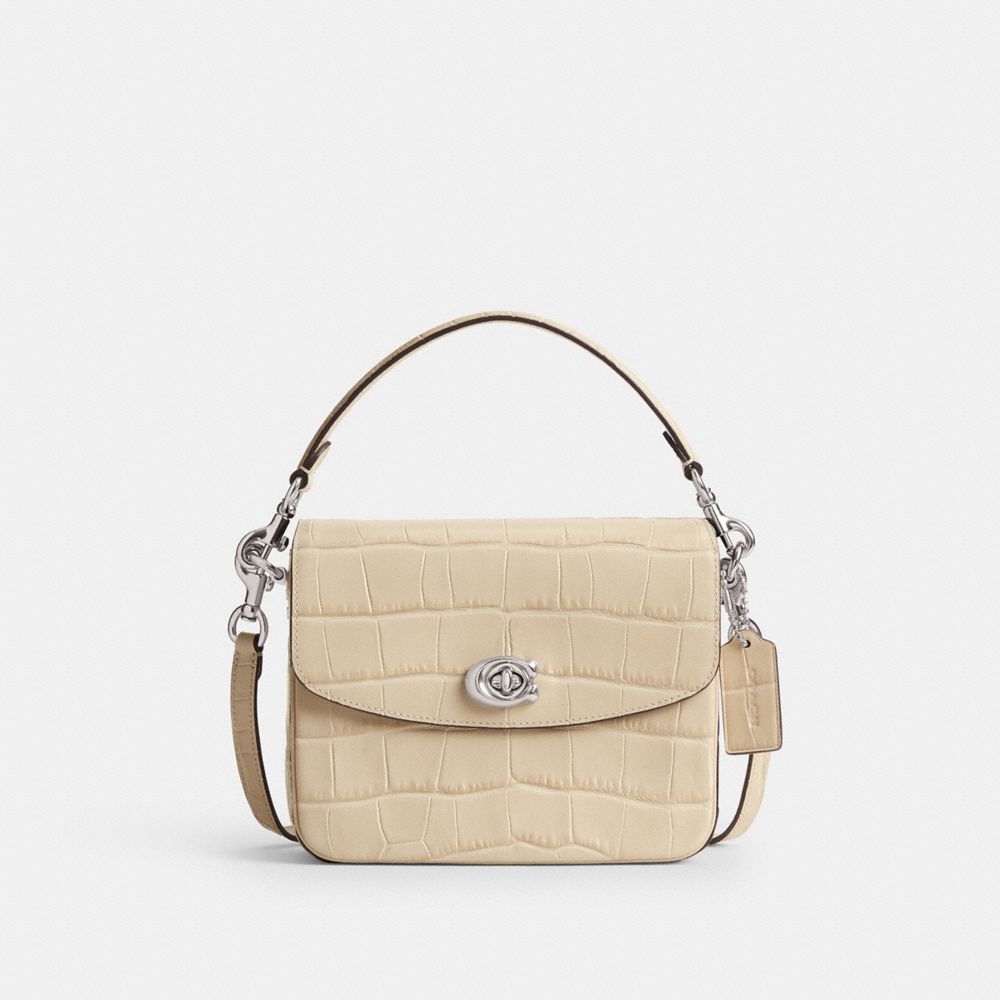 COACH®,CASSIE CROSSBODY BAG 19,Silver/Ivory,Front View