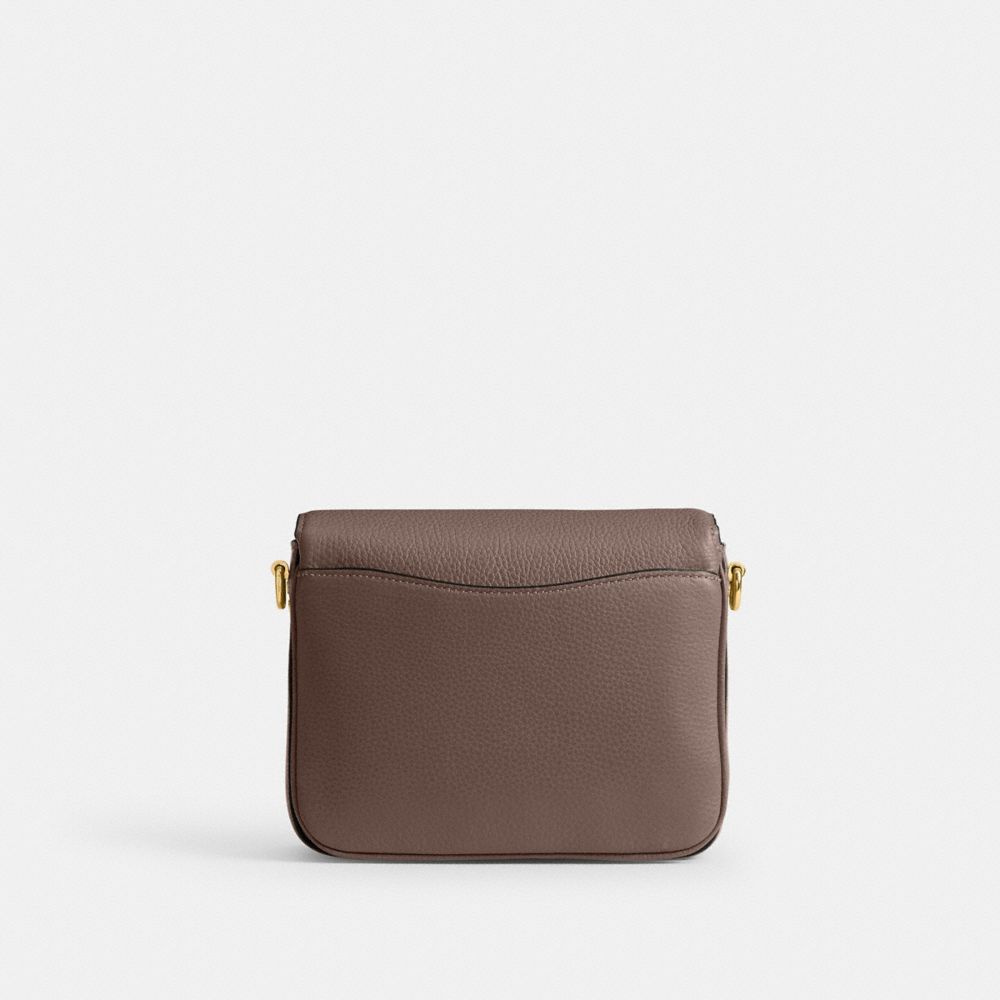 COACH®,Cassie Crossbody Bag 19,Leather,Crossbody,Logo,Compact,Brass,Day Party,,Back View