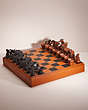 COACH®,REMADE CHESS SET,Holiday Glow Up,Black/Saddle,Front View