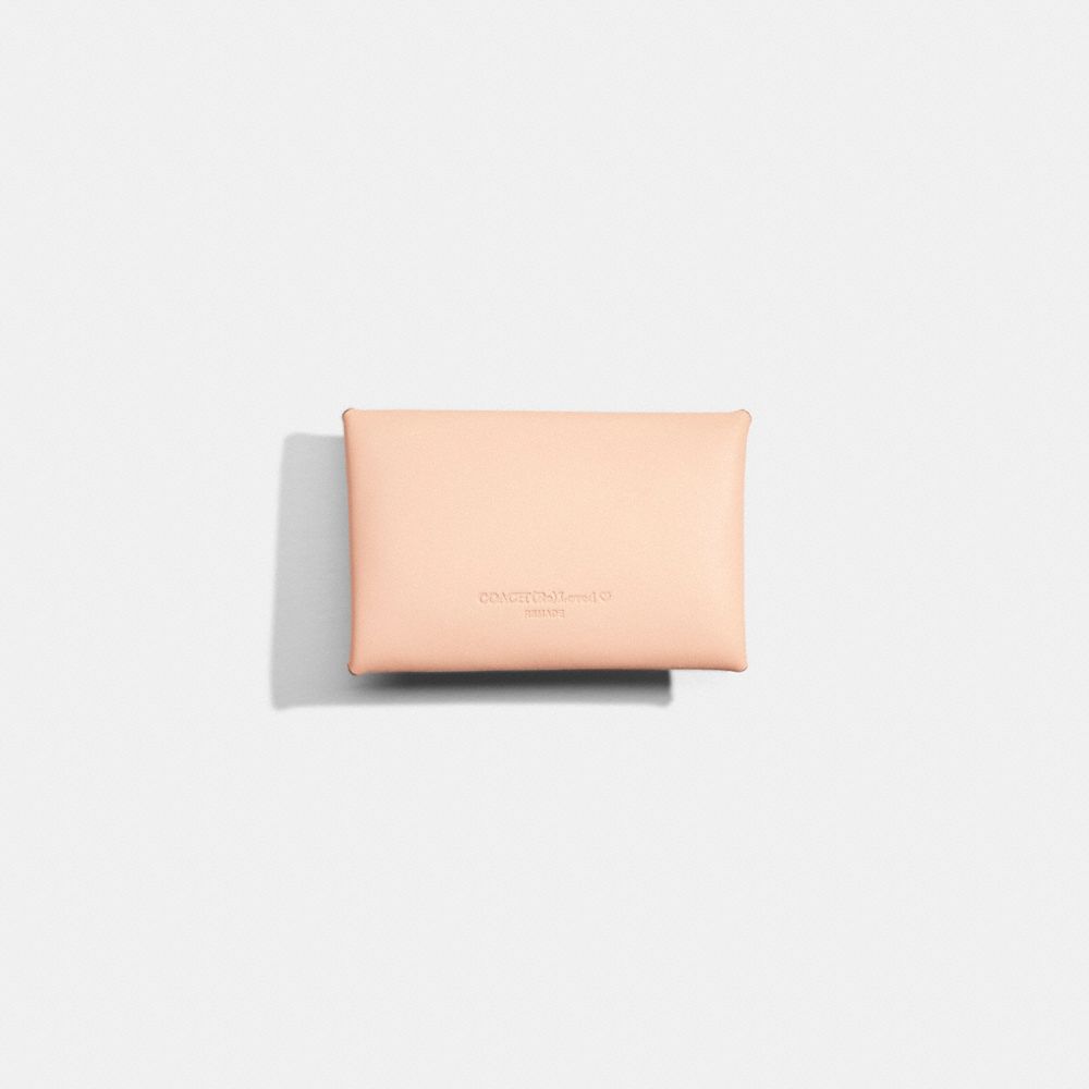 COACH®,REMADE MEDIUM POUCH WITH PRAIRIE RIVETS,Blush,Back View