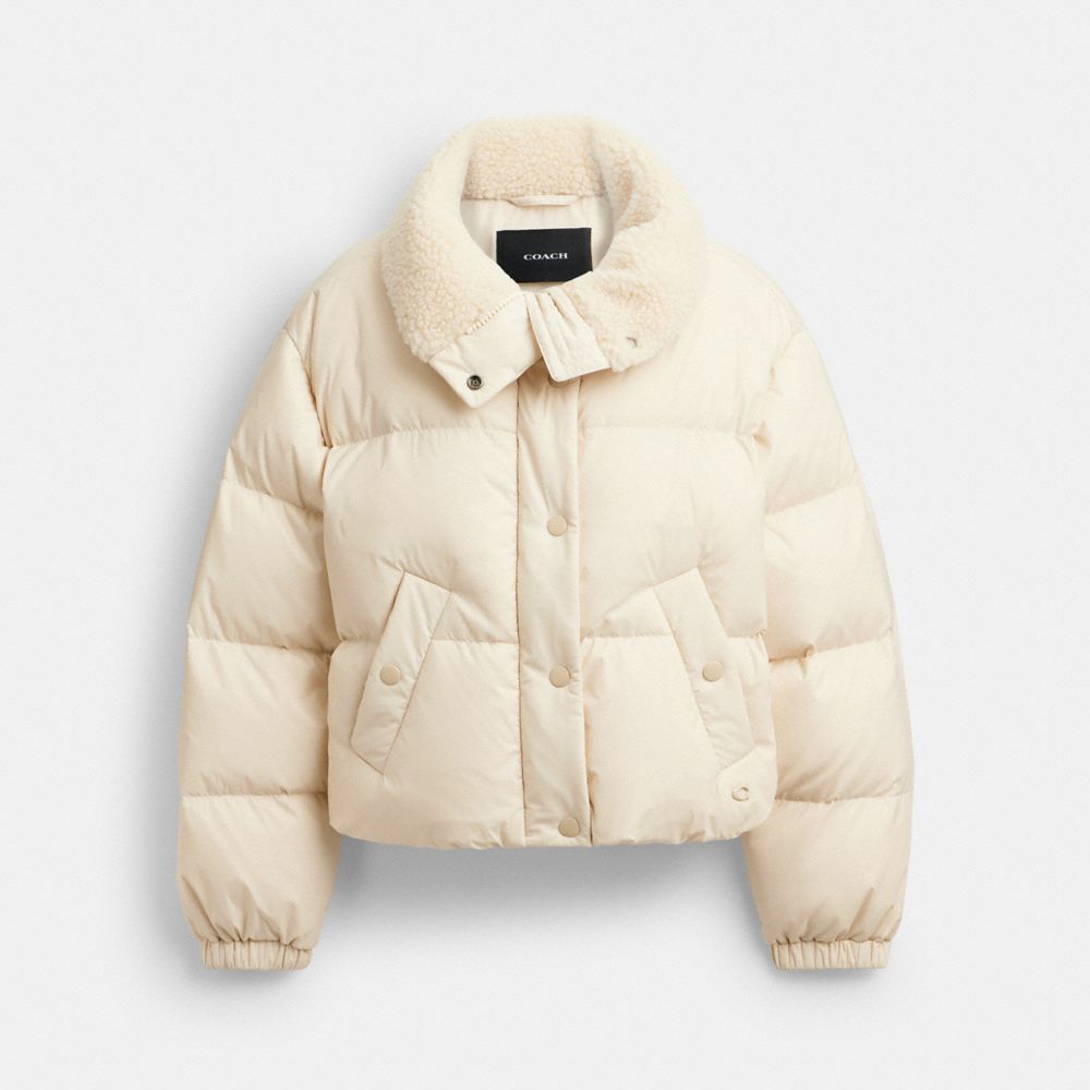 Coach sherpa jacket online