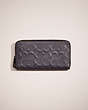 COACH®,RESTORED ACCORDION WALLET IN SIGNATURE LEATHER,Midnight,Front View