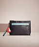 COACH®,RESTORED POUCH WITH CHARM,Midnight/Cloud,Front View