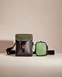 COACH®,RESTORED CHARTER NORTH/SOUTH CROSSBODY WITH HYBRID POUCH IN COLORBLOCK,Dark Shamrock Multi,Front View