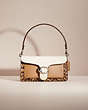 COACH®,RESTORED TABBY SHOULDER BAG 26 WITH COLORBLOCK SNAKESKIN DETAIL,Light Antique Nickel/Taupe Multi,Front View