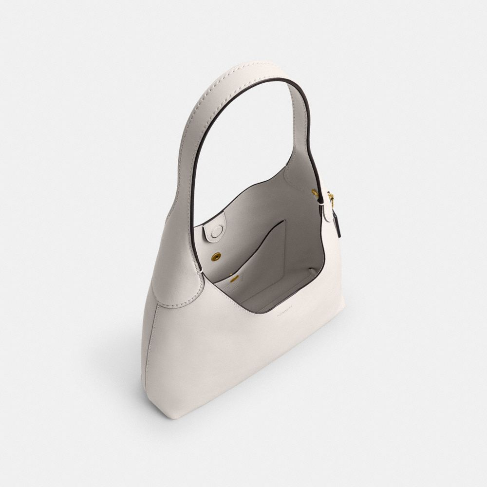 COACH®,SAC À PORTÉ-ÉPAULE BROOKLYN 28,Laiton/Craie,Inside View,Top View