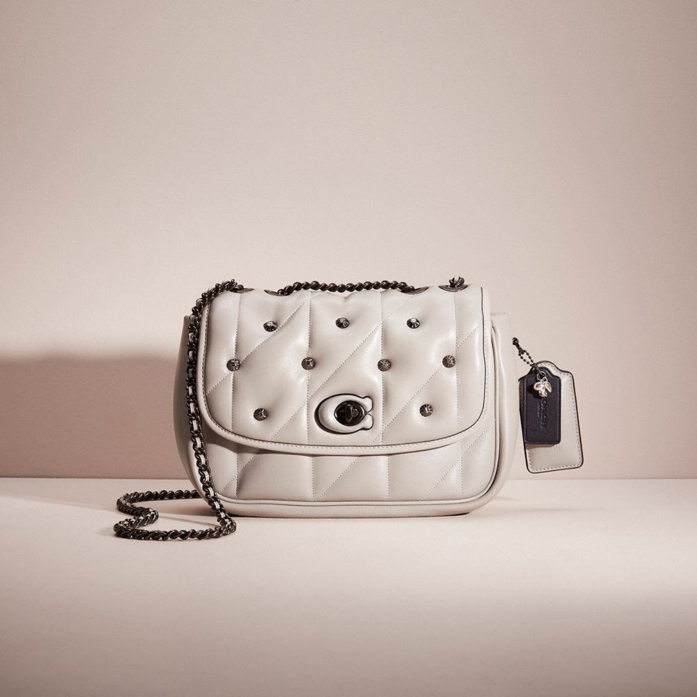 COACH&reg;, 【CUSTOM】ピロー マディソン ショルダー バッグ・キルティング, 全てのCOACH (RE)LOVED,ﾀﾞｳﾞ ｸﾞﾚｰ,Front View