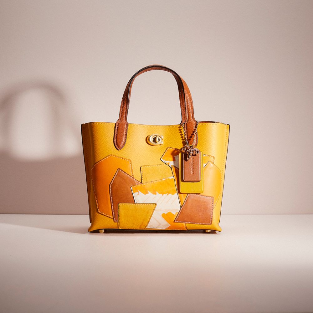 colorblock leather willow tote 24