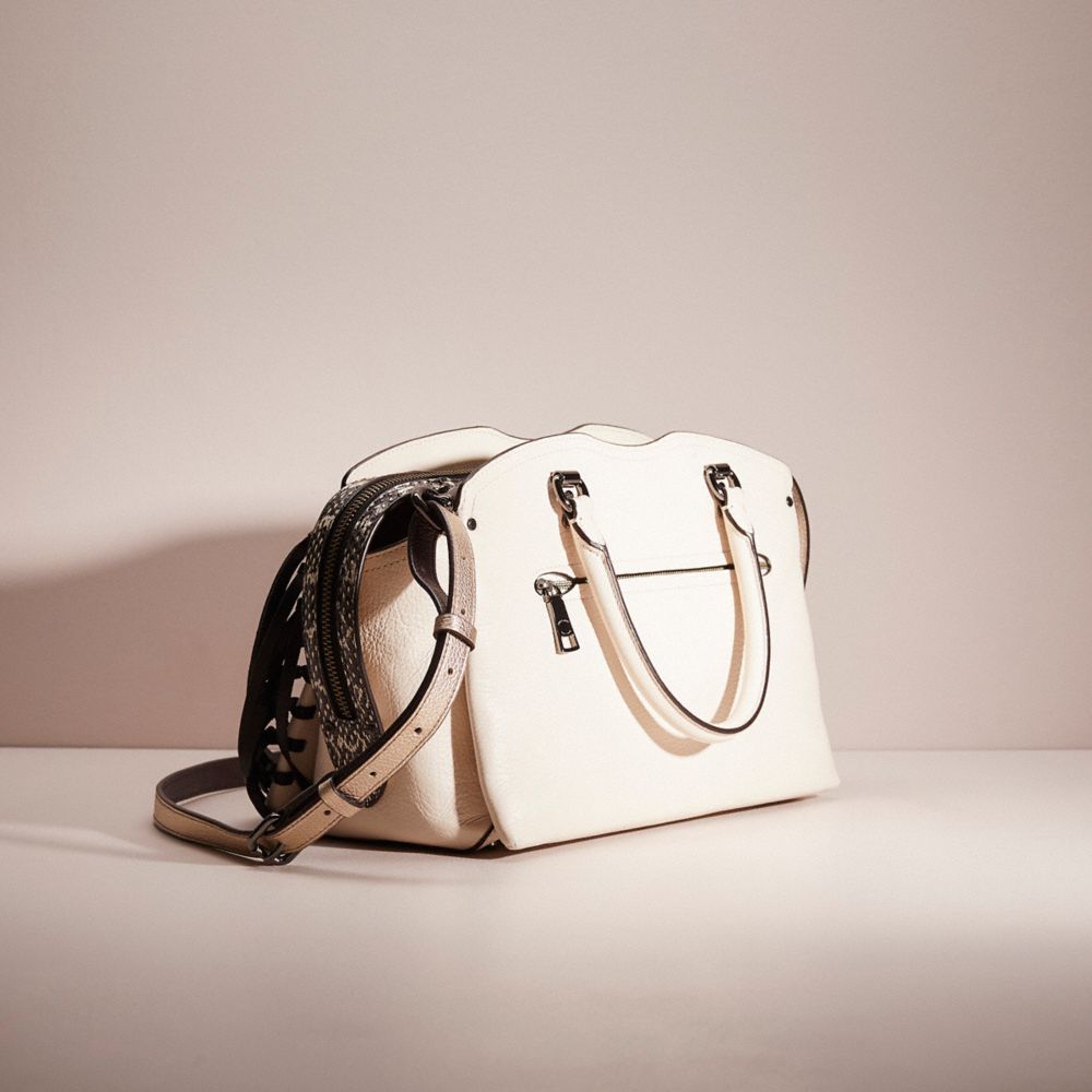 Coach drew satchel with snakeskin new arrivals