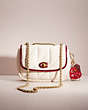 COACH®,UPCRAFTED PILLOW MADISON SHOULDER BAG WITH QUILTING,Valentine's Day,Brass/Chalk,Front View