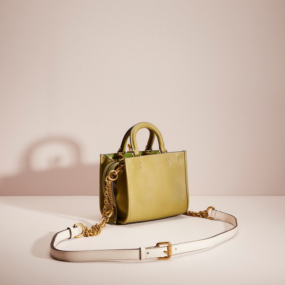COACH®,Upcrafted Rogue 17 In Original Natural Leather,,Angle View