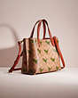 COACH®,UPCRAFTED WILLOW TOTE 24 IN SIGNATURE CANVAS WITH REXY PRINT,Valentine's Day,Brass/Khaki/Rust,Angle View
