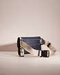 COACH®,UPCRAFTED TURNLOCK TAB BELT BAG,Midnight Navy/Black Copper,Angle View
