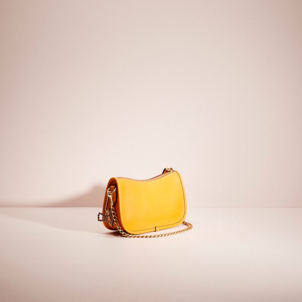 COACH®,Upcrafted Swinger 20 In Original Natural Leather,,Angle View