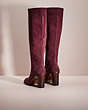 COACH®,RESTORED OMBRE HEEL BOOT,Oxblood,Back View