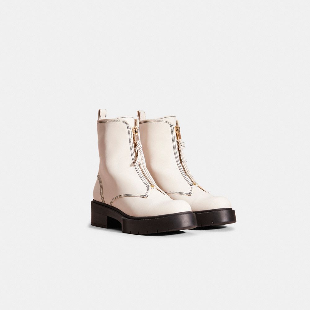 Coach Restored Liza Bootie In Chalk