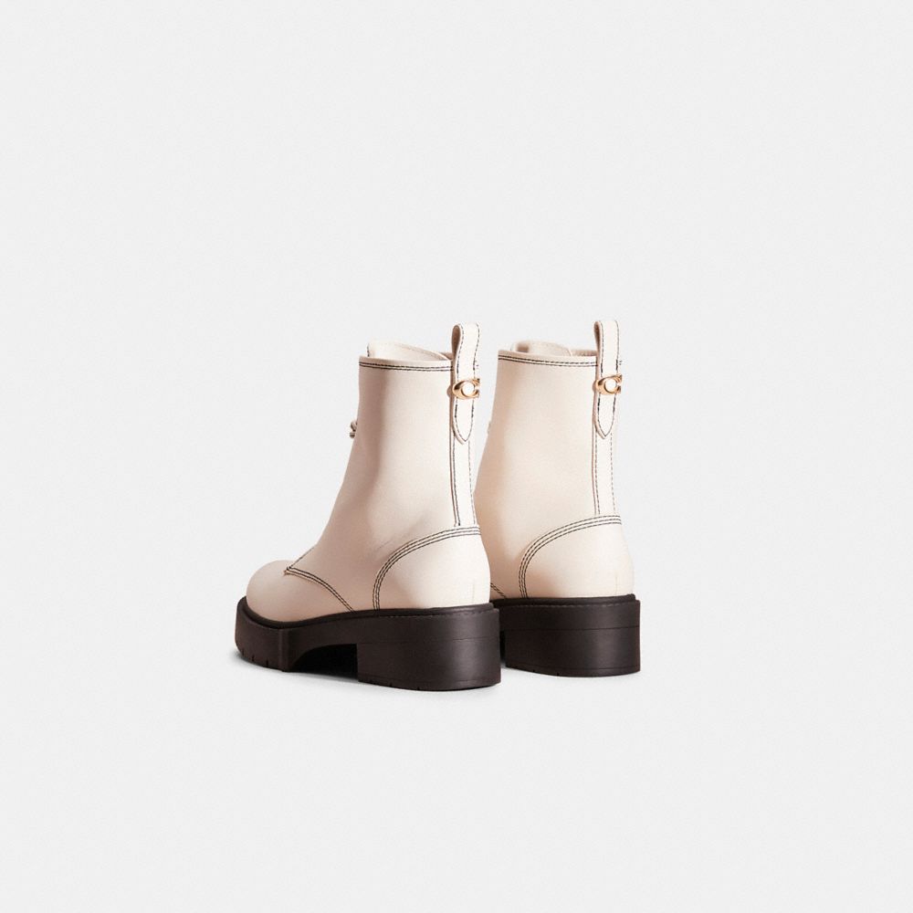Coach Restored Liza Bootie In Chalk