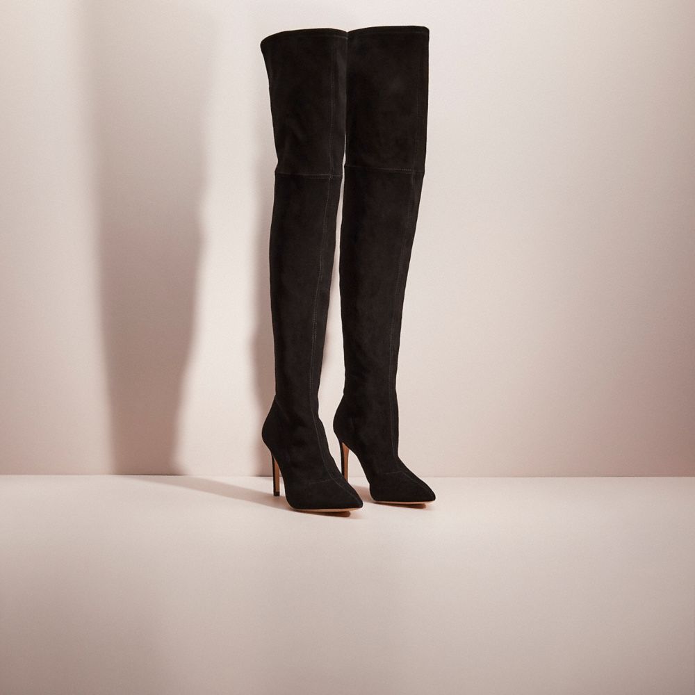 Coach thigh best sale high boots