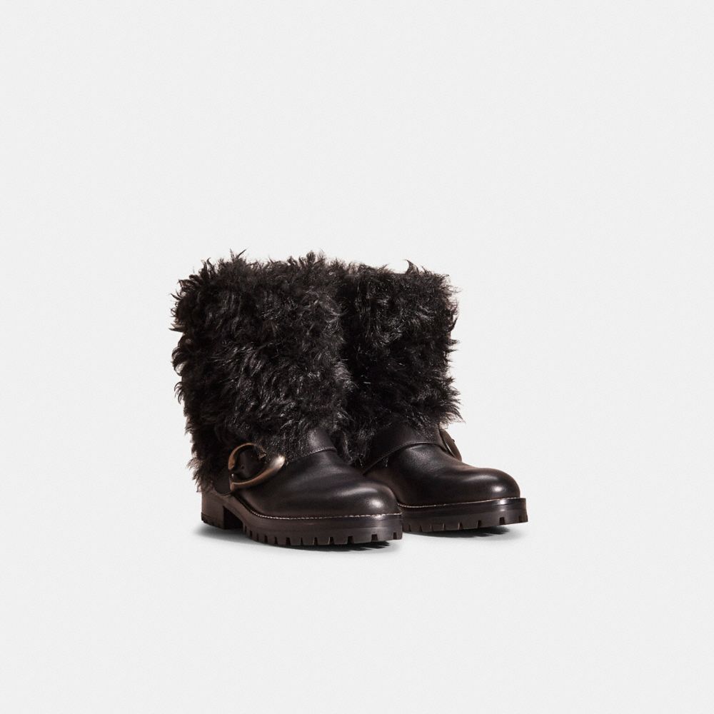 Coach deals fur boots