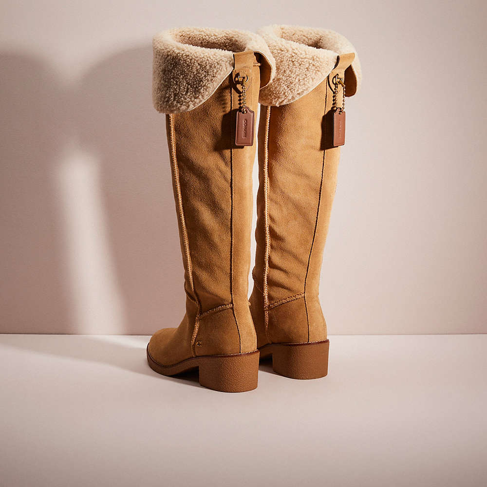Shop Coach Restored Janelle Boot In Peanut/natural