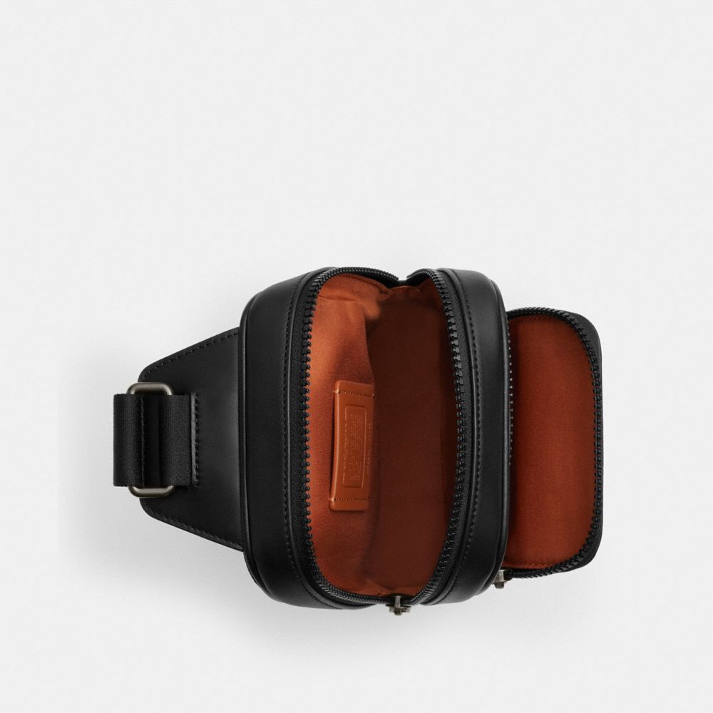 COACH®,Racer Sling Pack In Signature Canvas,Slingback,Color Block,Casual,Multi Color,Inside View,Top View