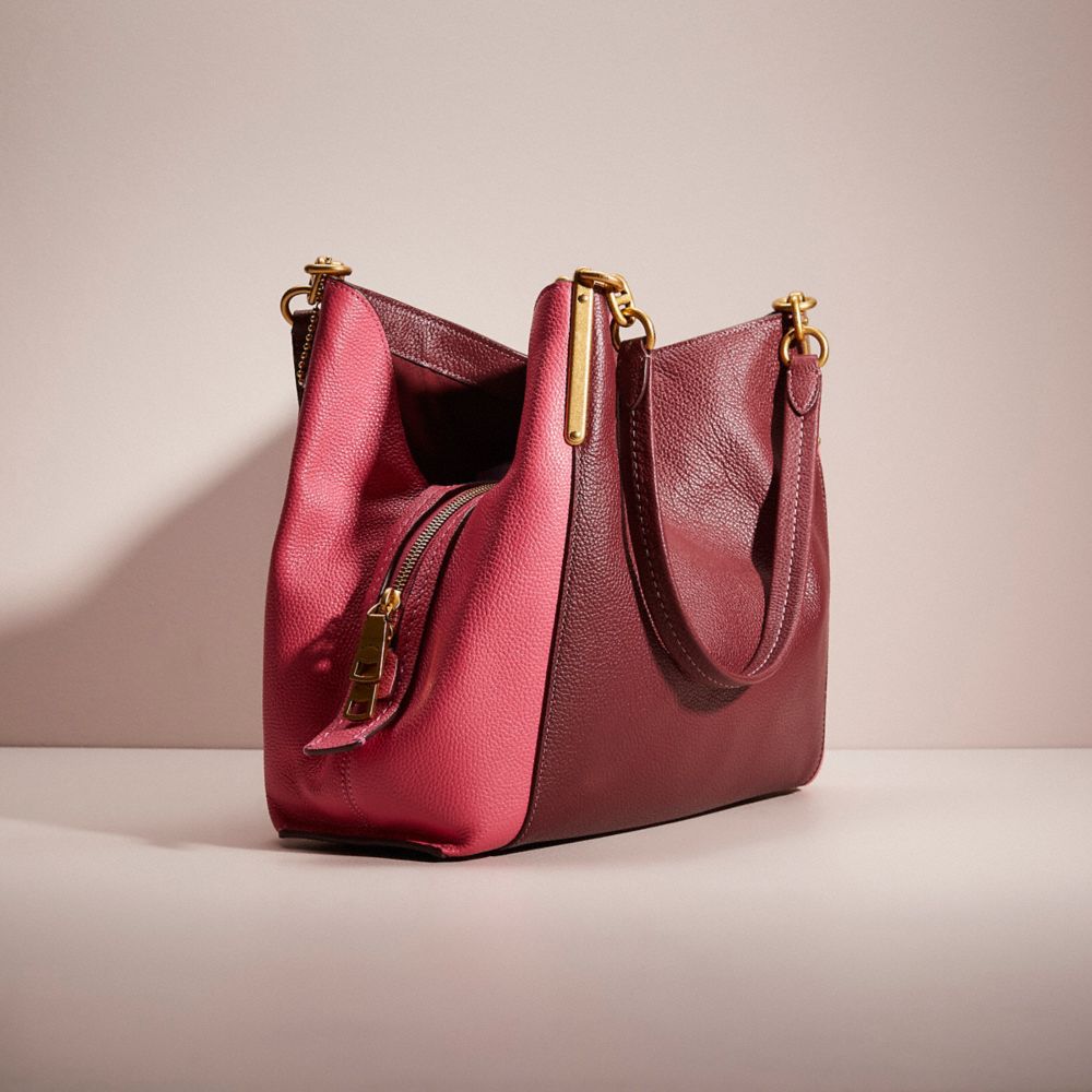 Coach dalton 31 online leather shoulder bag oxblood