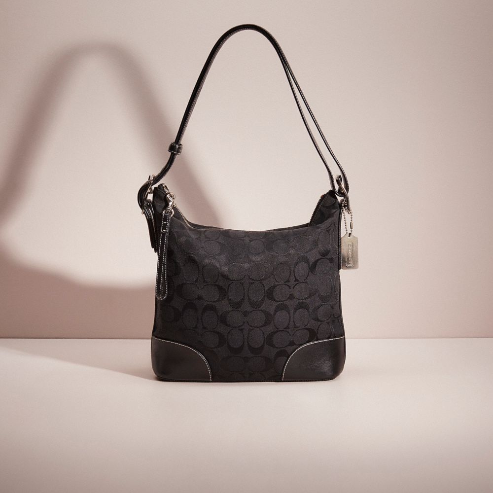 Coach signature chambray online tote