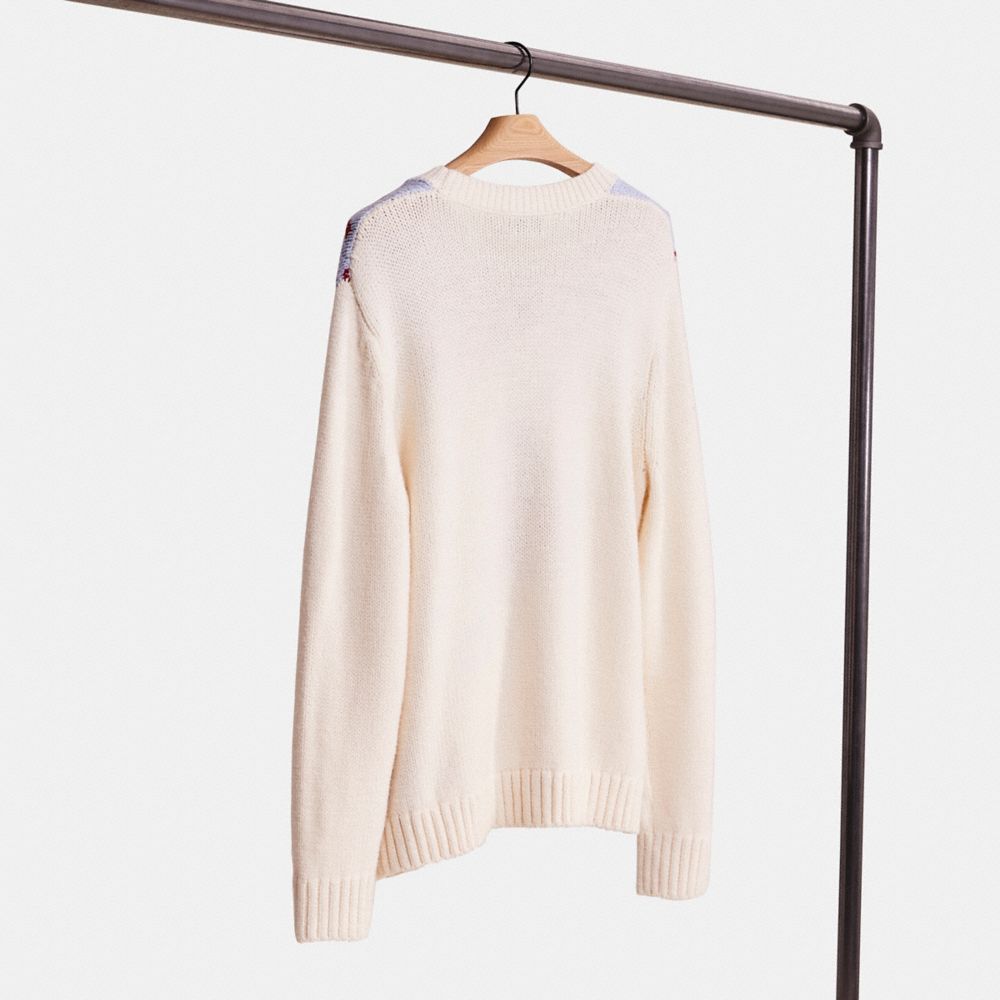 Restored Ski Fair Isle Knit Sweater