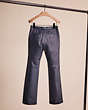 COACH®,RESTORED LEATHER PANTS,Navy,Back View