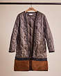 COACH®,RESTORED SHEARLING CONVERTIBLE PARKA,cotton,Olive,Angle View