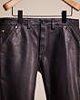 COACH®,RESTORED LEATHER JEANS,Leather,Black,Scale View