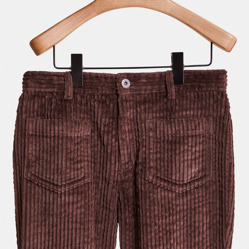Coach Restored Corduroy Pants In Dark Teak