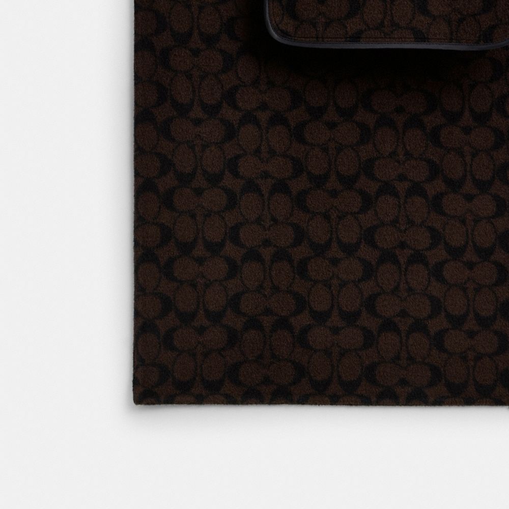 Coach Doppelseitiger Mantel Aus Wolle In Black