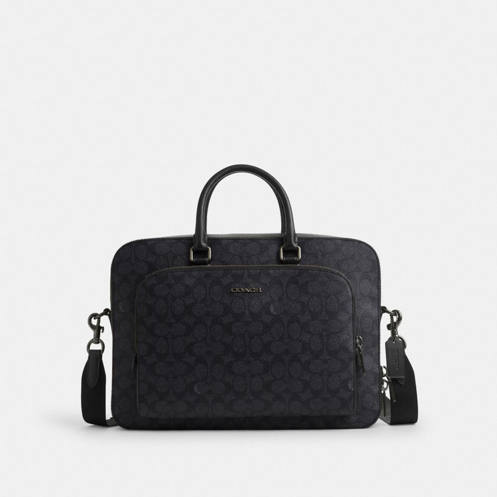 Coach handbags with laptop compartment on sale