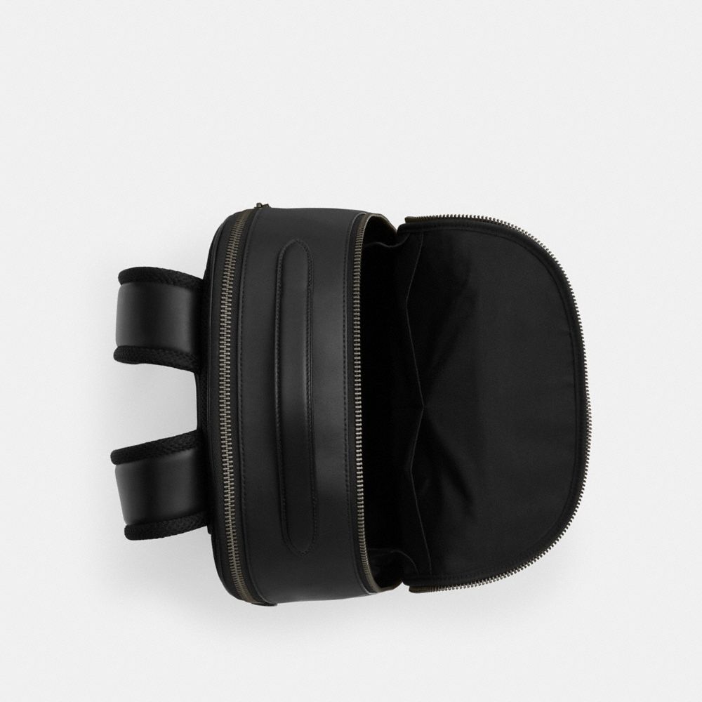 COACH®,Tissu en toile exclusif,Gris Acier/Anthracite/Noir,Inside View,Top View