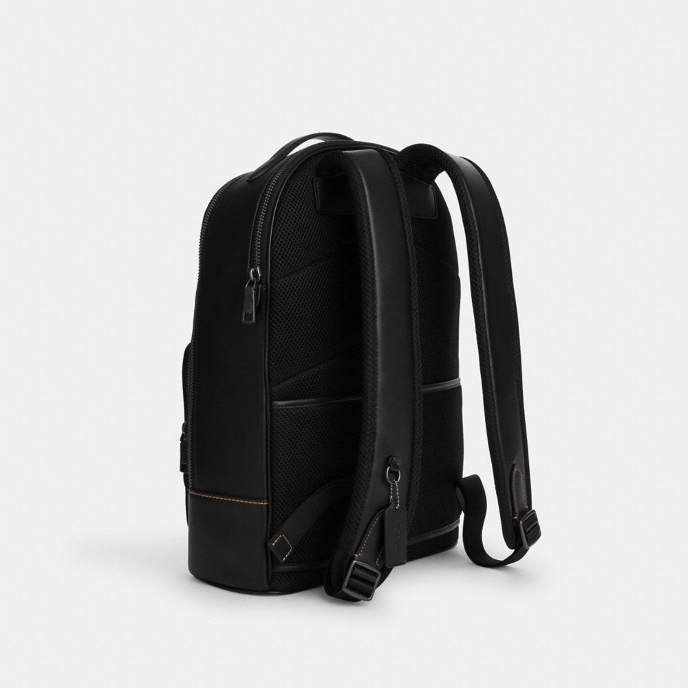 COACH®,Ethan Backpack In Signature Canvas,,Angle View