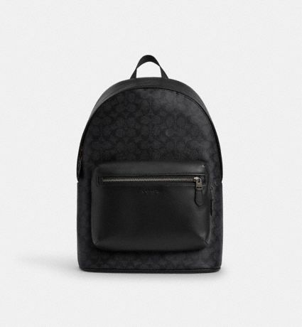 West Backpack In Signature Canvas