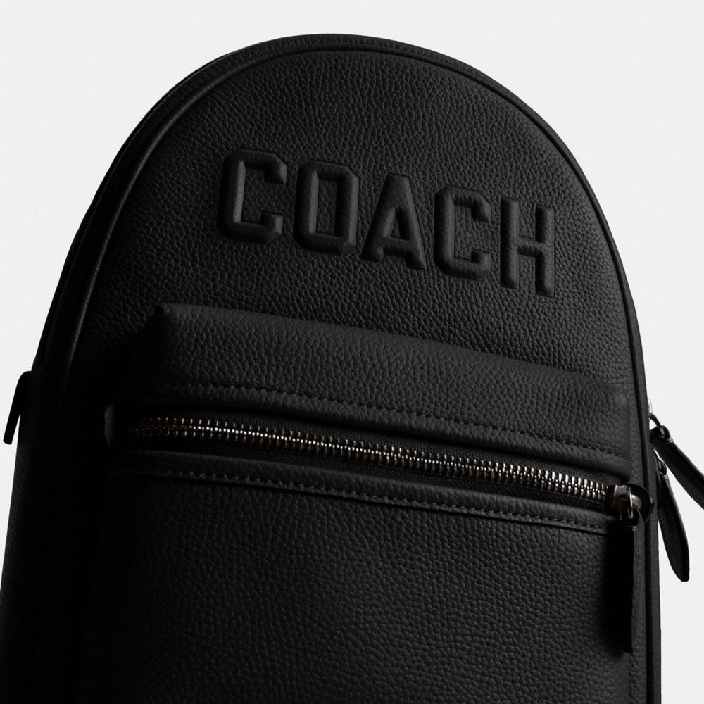 COACH®,Charter Pack With Coach Graphic,Mesh,Slingback,Casual,Black,Closer View