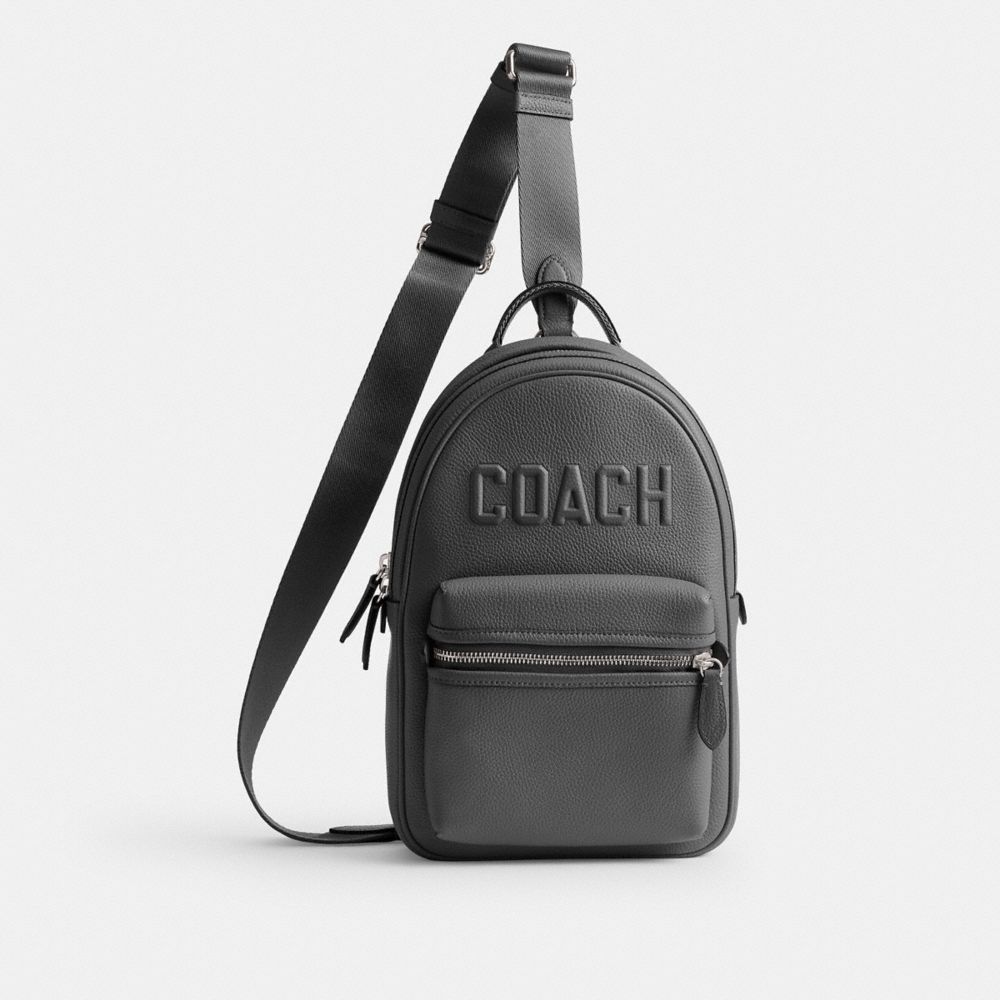 COACH®,チャーター パック・コーチ グラフィック,メッセンジャー&ボディバッグ,ﾁｬｺｰﾙ