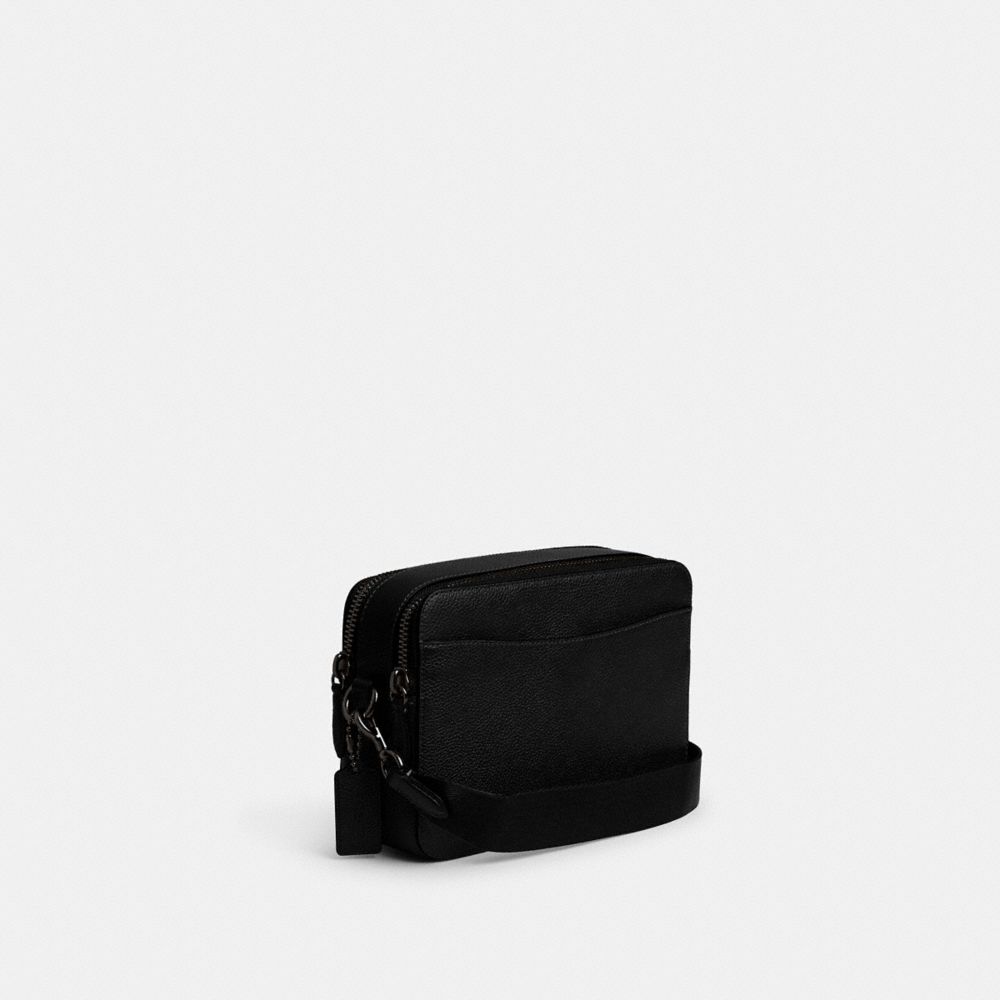 Coach Charter Crossbody Bag 24 With  Graphic In Black