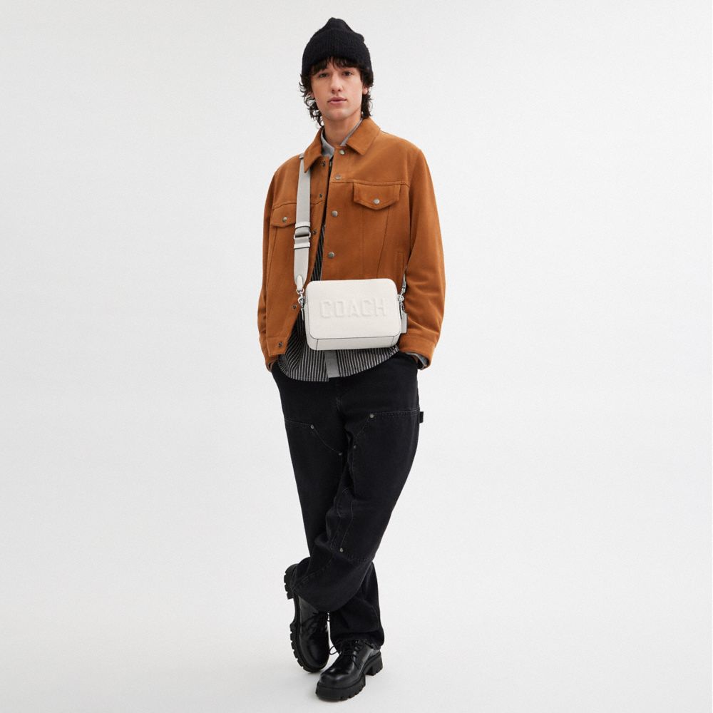 Coach Charter Crossbody Bag 24 With  Graphic In Chalk