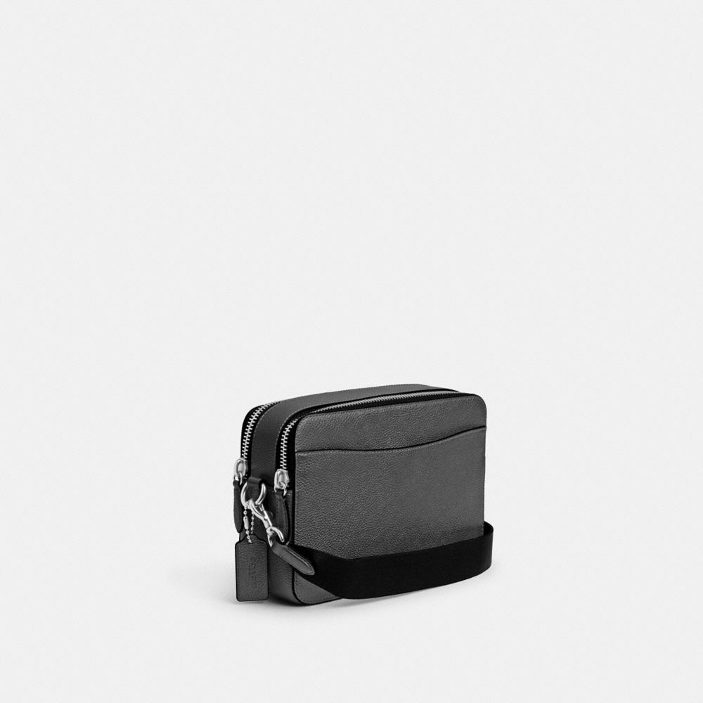 Coach Charter Crossbody Bag 24 With  Graphic In Charcoal