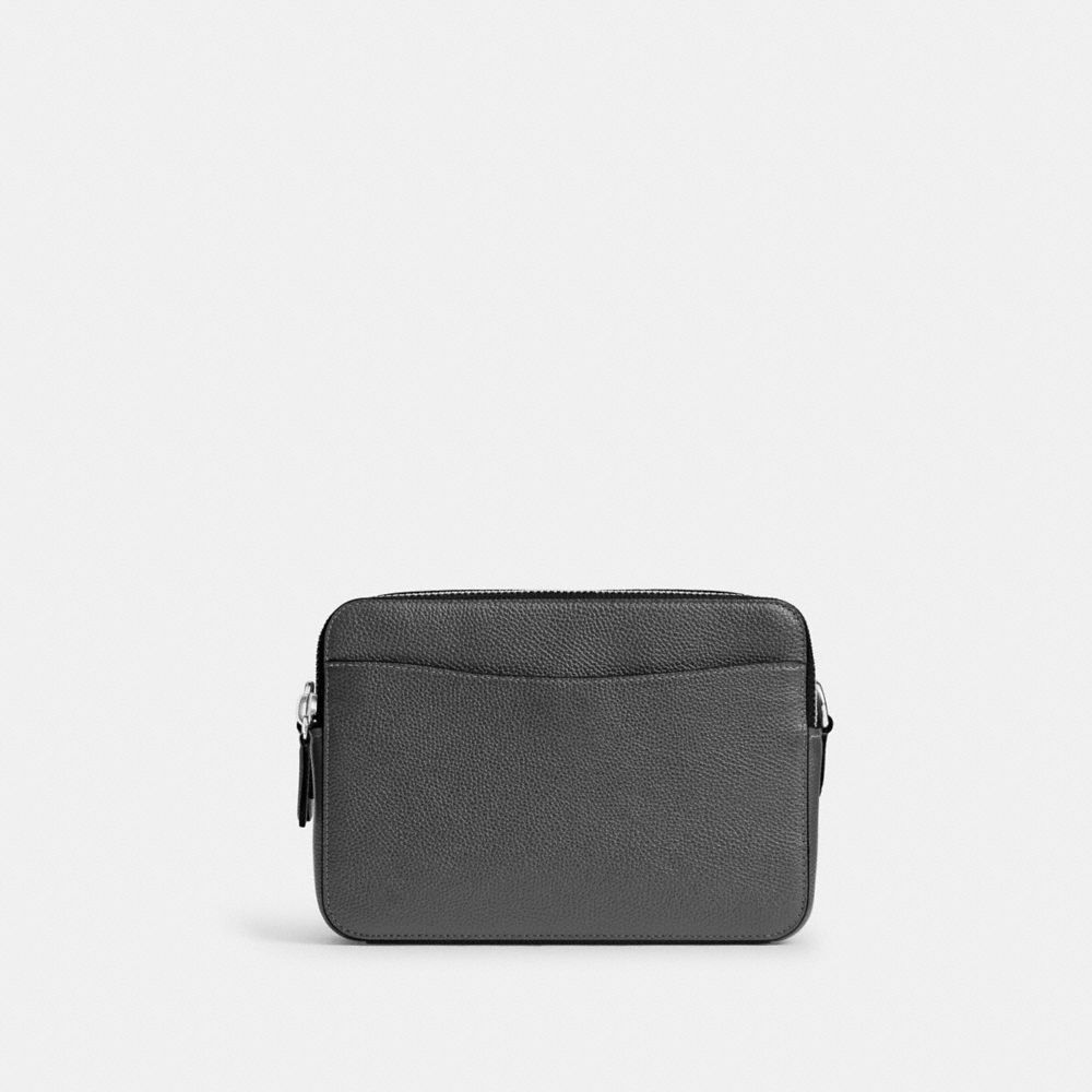 Coach Charter Crossbody Bag 24 With  Graphic In Charcoal