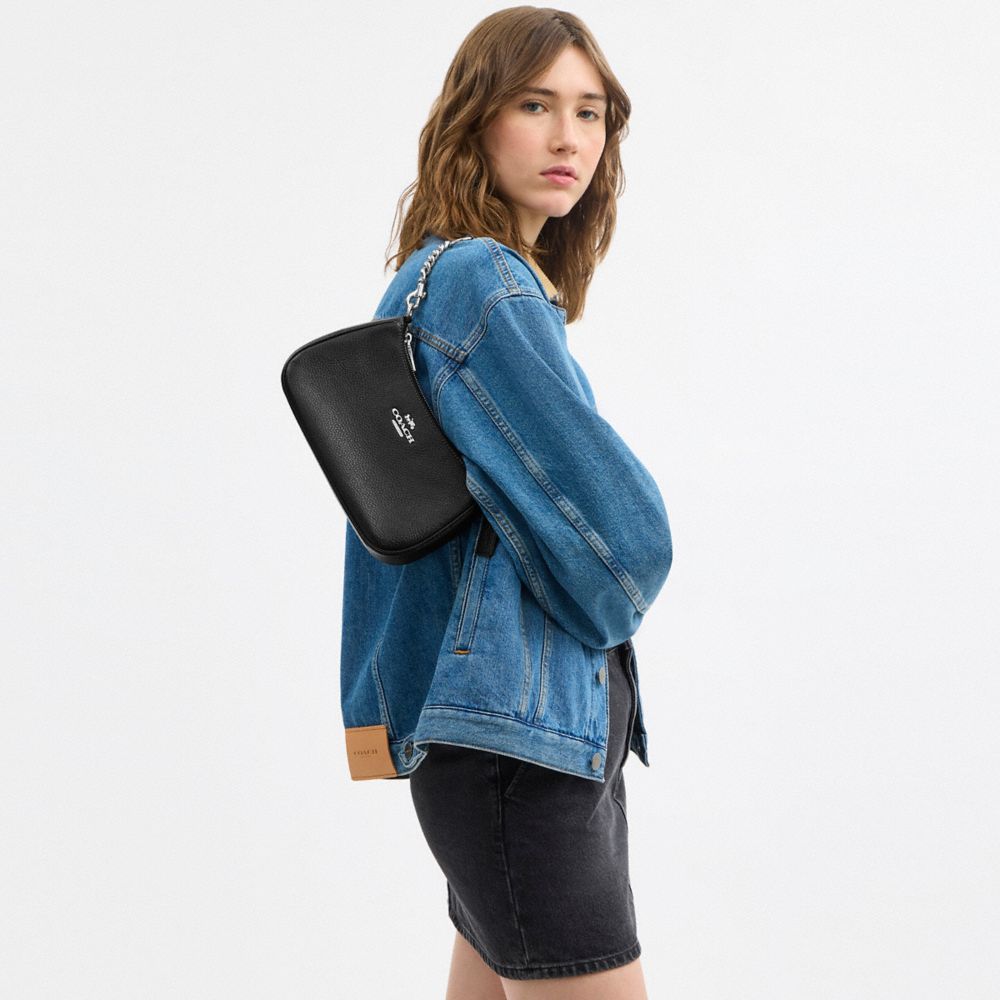 COACH®,Teri Shoulder Bag,Shoulder Bag,Logo,Metal,Chain Detail,Casual,,Detail View