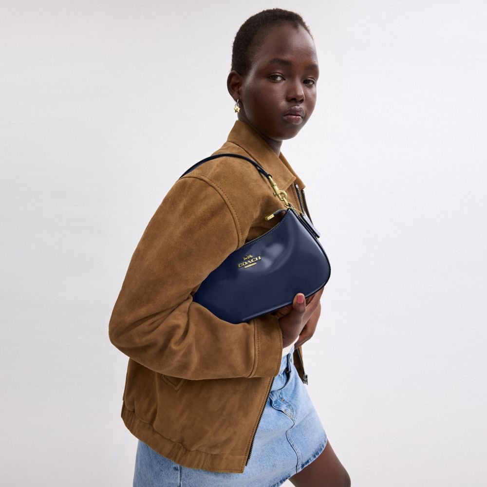 COACH®,Teri Shoulder Bag,Shoulder Bag,Logo,Casual,Navy,Detail View