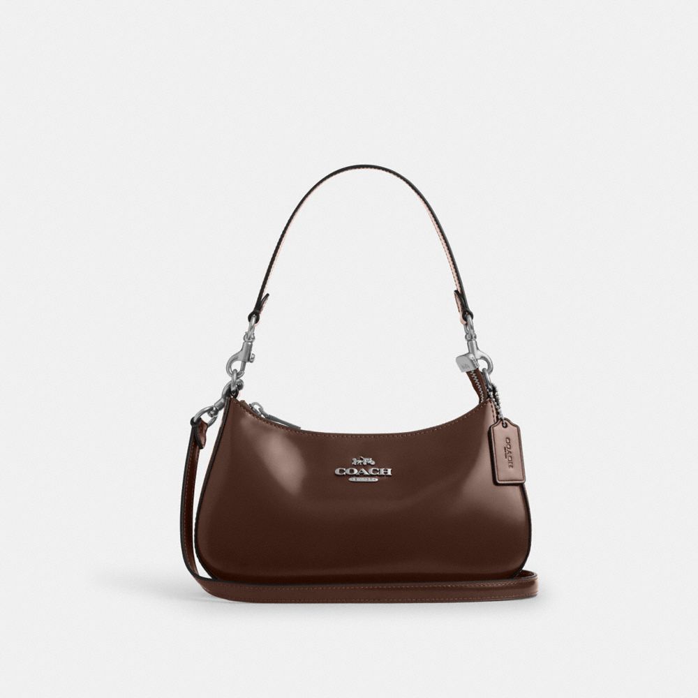 COACH®,Teri Shoulder Bag,Shoulder Bag,Logo,Casual,Brown,Front View