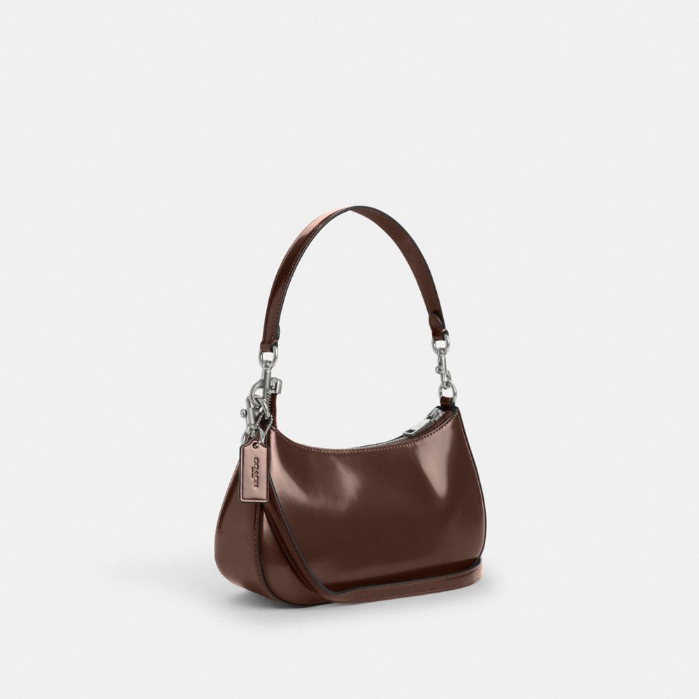 COACH®,Teri Shoulder Bag,Shoulder Bag,Logo,Casual,Brown,Angle View