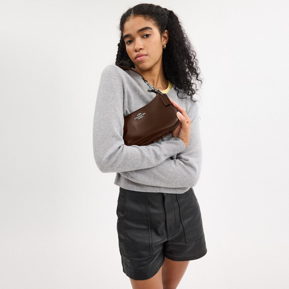 COACH®,Teri Shoulder Bag,Shoulder Bag,Logo,Casual,Brown,Detail View